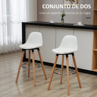 Conjunto 2 Taburetes Bar Tapizado PU