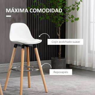 Conjunto 2 Taburetes Bar Tapizado PU