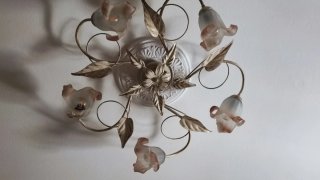Lampadario vintage stile floreale
