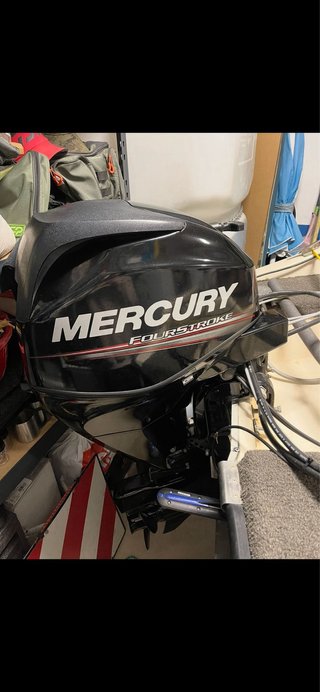 Barca fibra 3,80Mercury 25 CV 4T Power Trim