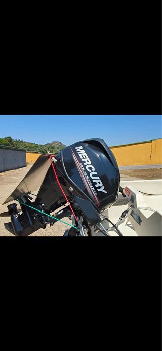 Barca fibra 3,80Mercury 25 CV 4T Power Trim