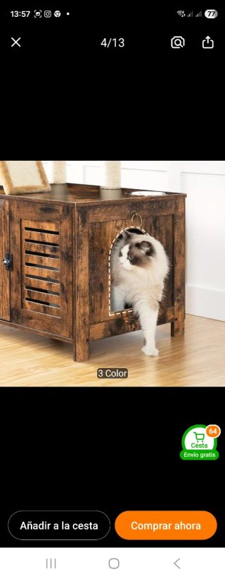 Rascador arenero casa gatos