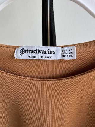 Body Stradivarius Mujer Marrón Talla XS