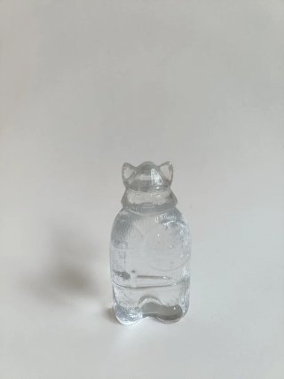 Figura Vikingo de Cristal Sueco Vintage Lindshamm