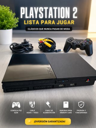 PS2 Slim Nero con Controller e Memory Card