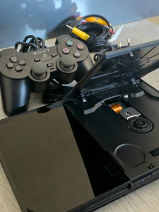 PS2 Slim Nero con Controller e Memory Card