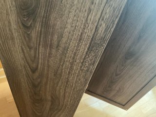 Mueble librería efecto nogal