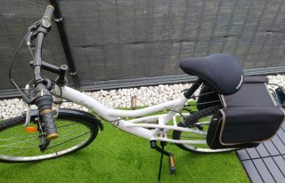 Bicicleta Mujer Blanca con Accesorios