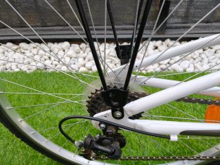 Bicicleta Mujer Blanca con Accesorios