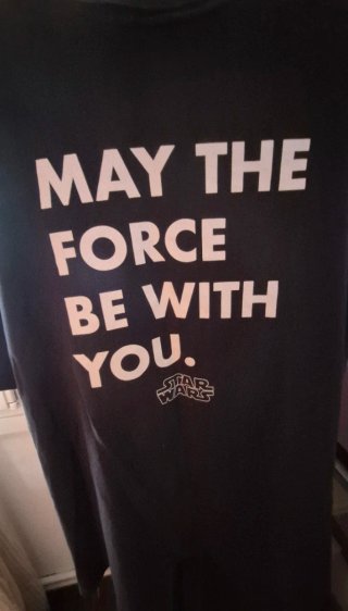 Camiseta Star Wars May the Force Talla 3 XL.