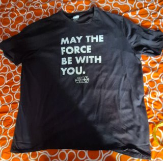 Camiseta Star Wars May the Force Talla 3 XL.