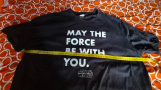 Camiseta Star Wars May the Force Talla 3 XL.