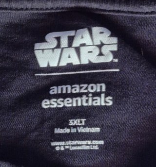 Camiseta Star Wars May the Force Talla 3 XL.