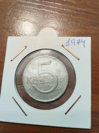 Monedas Checoslovaquia 1972 y 1974