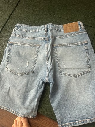 Pantalón corto vaquero Pull&Bear gris M