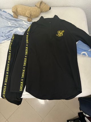 Chándal SikSilk Negro Talla M