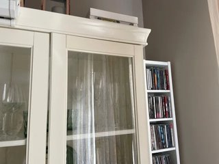 Vitrina IKEA LIATORP Blanca Cristal Madera