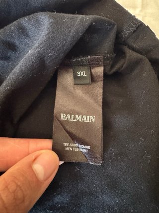 T-shirt Balmain uomo nera. Edizione Limitata
