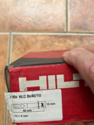 Lote 64 Tornillos Hilti HLC 8x40/10