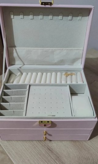 Portagioielli rosa e bianco