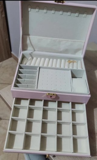 Portagioielli rosa e bianco
