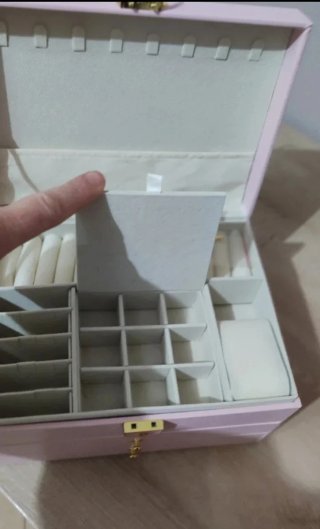Portagioielli rosa e bianco