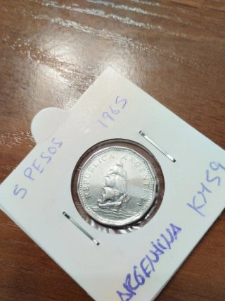 Monedas Argentinas 100 y 5 Pesos 1978