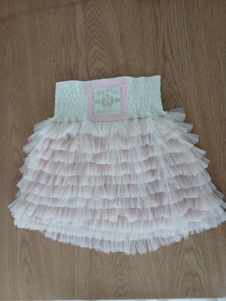 Falda tul volantes Holy Preppy rosa
