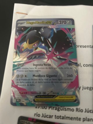 8 Cartas Pokémon Mega EX