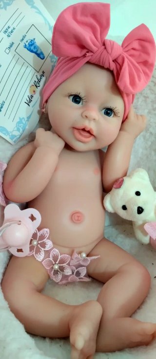 Bebé Reborn Silicona Completa 39cm