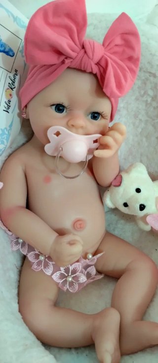 Bebé Reborn Silicona Completa 39cm