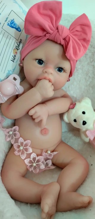 Bebé Reborn Silicona Completa 39cm
