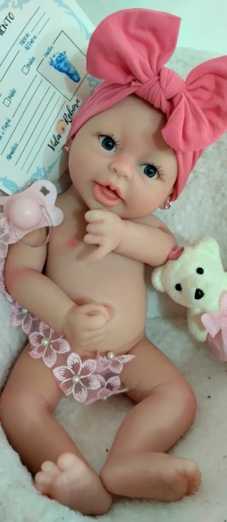 Bebé Reborn Silicona Completa 39cm