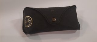 Custodia Ray-Ban rigida nera con logo