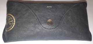Custodia Ray-Ban rigida nera con logo