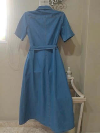 Vestido vaquero midi azul