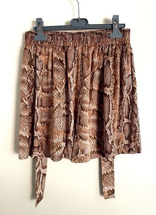 Skort con stampa animalier taglia M