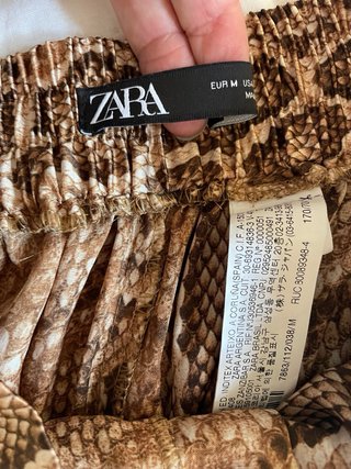 Skort con stampa animalier taglia M