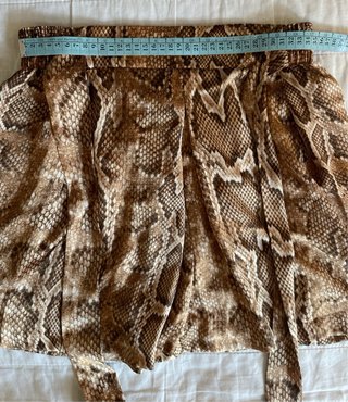 Skort con stampa animalier taglia M
