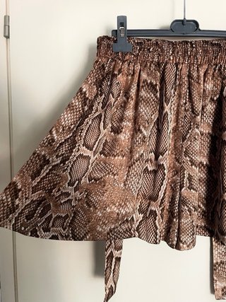Skort con stampa animalier taglia M