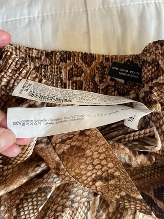 Skort con stampa animalier taglia M