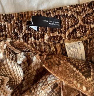 Skort con stampa animalier taglia M