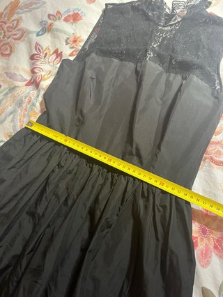 Vestido Zara Negro Encaje