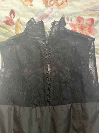 Vestido Zara Negro Encaje