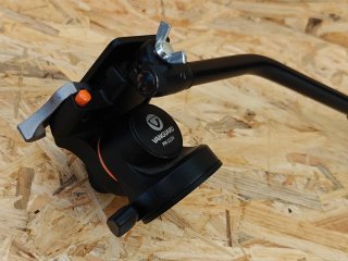 Monopie carbono con base articulada + rotula vídeo