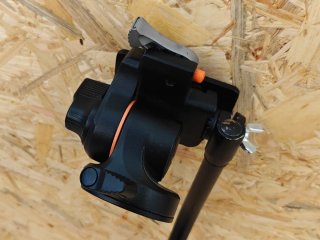 Monopie carbono con base articulada + rotula vídeo