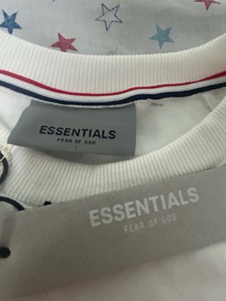 Sudadera Fear of God Essentials Blanca