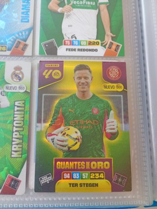 9 cartas fútbol Panini