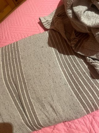 Jarapas para sofá y cheslong (gris y blanco)