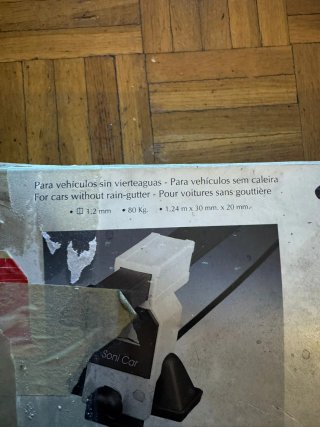 Bacas de coche 1 vez usadas